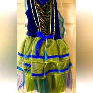 Girls mid evil Costume dancer Dress Halloween Costume